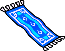 Blue Flying Carpet Hoverboard