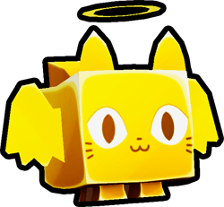 Shiny Golden Angel Cat