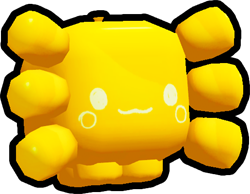 Shiny Golden Balloon Axolotl