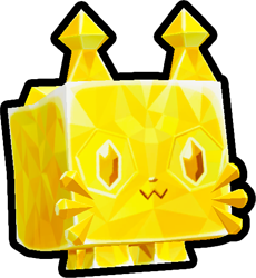 Shiny Golden Diamond Cat