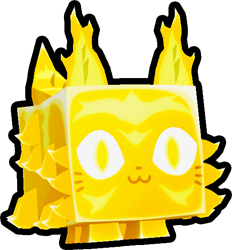 Shiny Golden Inferno Cat