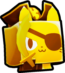 Shiny Golden Pirate Cat