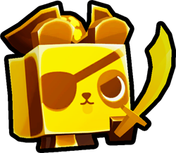 Golden Pirate Panda