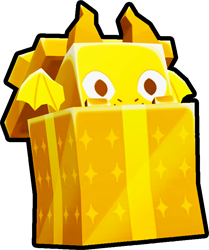 Shiny Golden Present Dragon