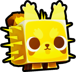 Shiny Golden Prickly Panda