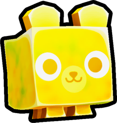 Shiny Golden Tiedye Bear