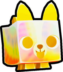 Shiny Golden Tiedye Corgi