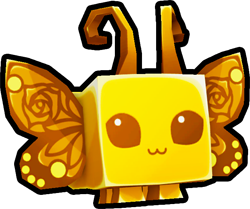 Shiny Golden Rose Butterfly