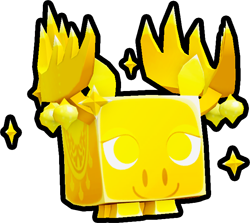 Shiny Golden Silver Moose