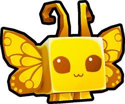 Shiny Golden Cold Butterfly