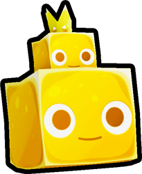 Shiny Golden Stacked King Slime