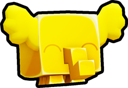 Shiny Golden Pastel Elephant