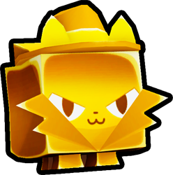 Shiny Golden Hacker Cat